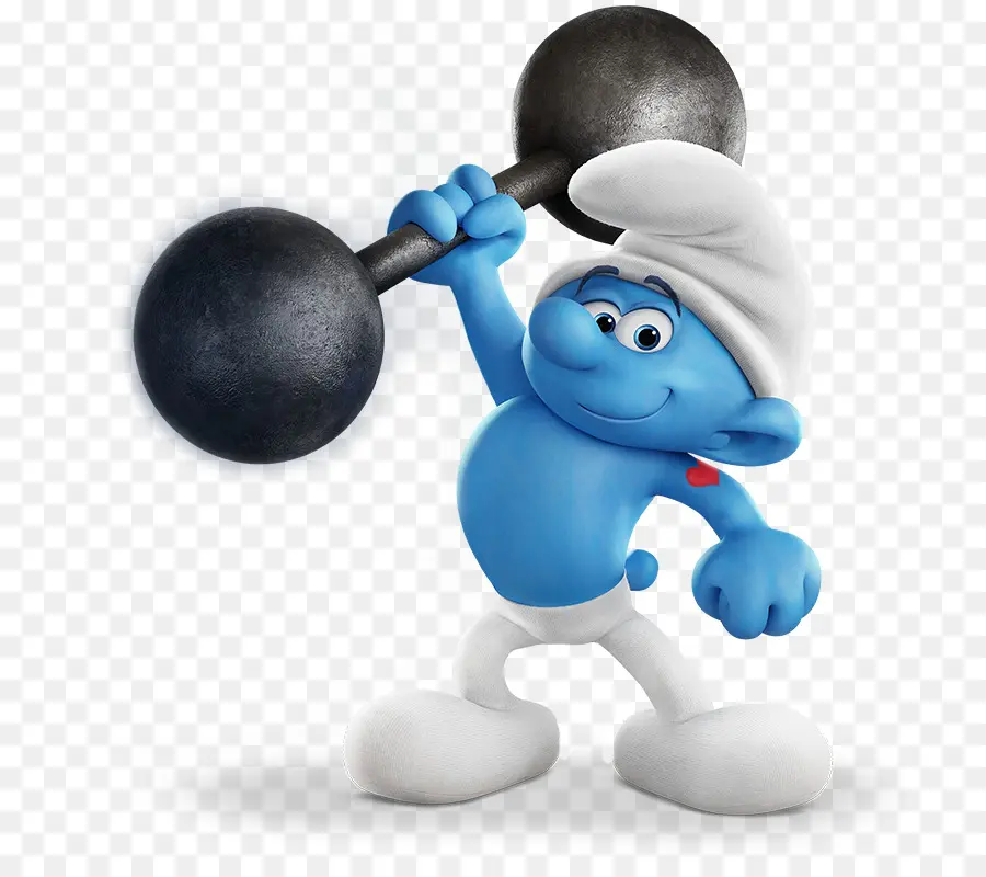 Personagem Azul，Levantamento De Peso PNG