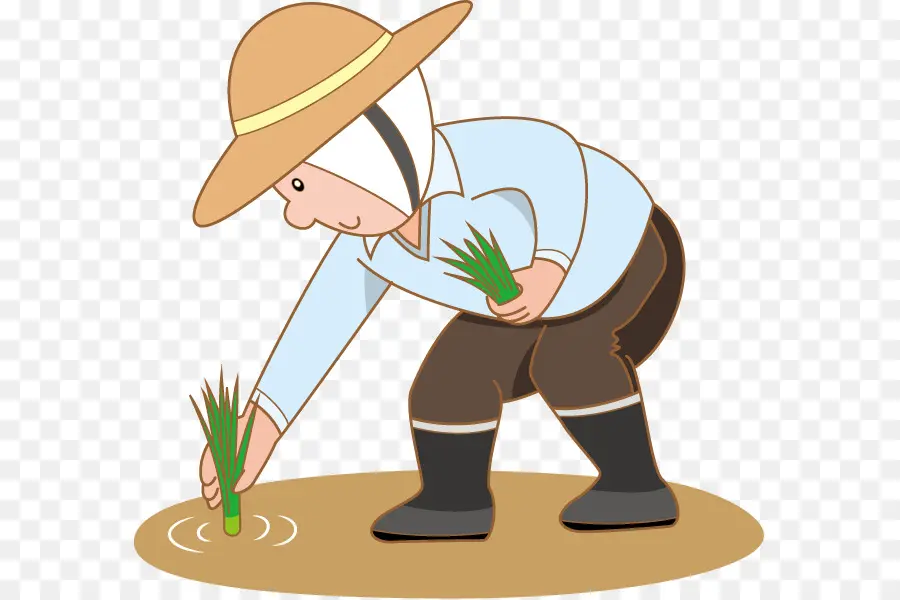 Agricultor，Plantando PNG