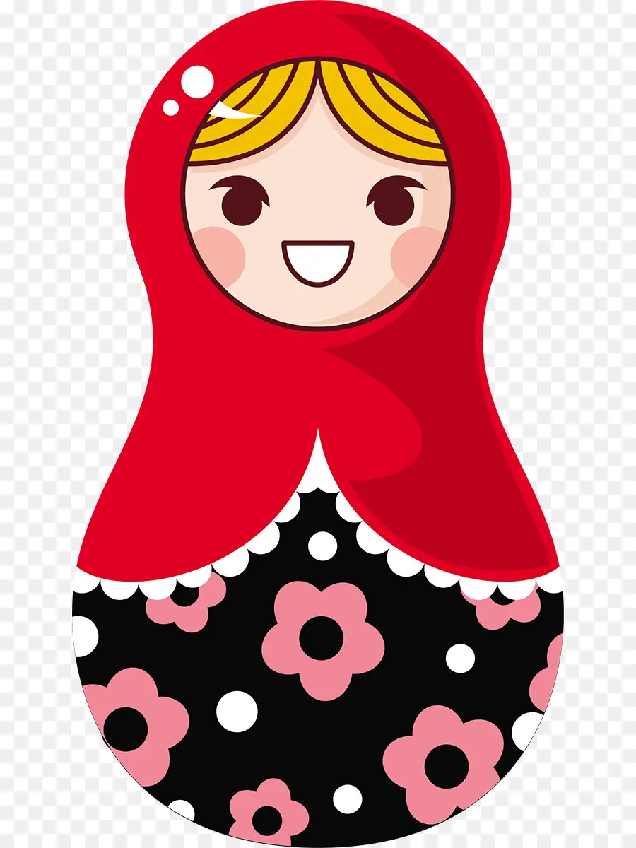 Boneca Matrioska，Vermelho PNG