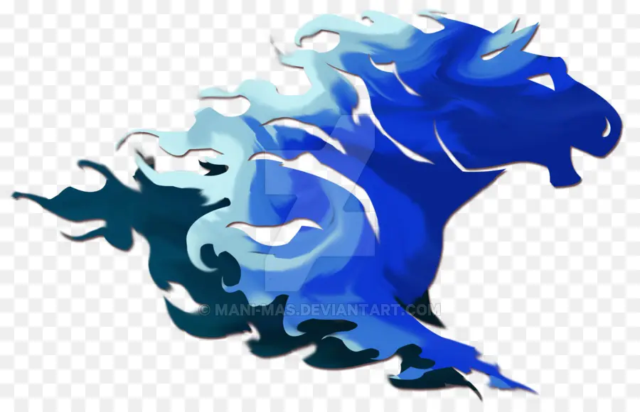 Cavalo Azul，Azul PNG