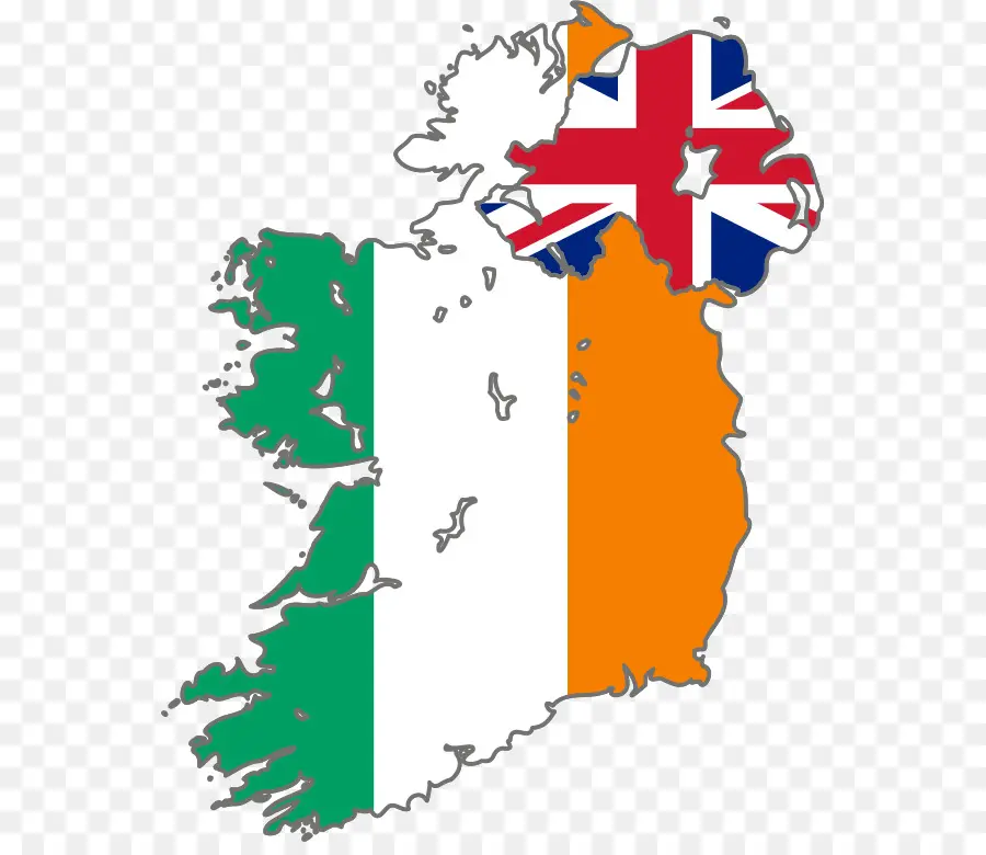 Mapa Da Irlanda，Bandeira PNG