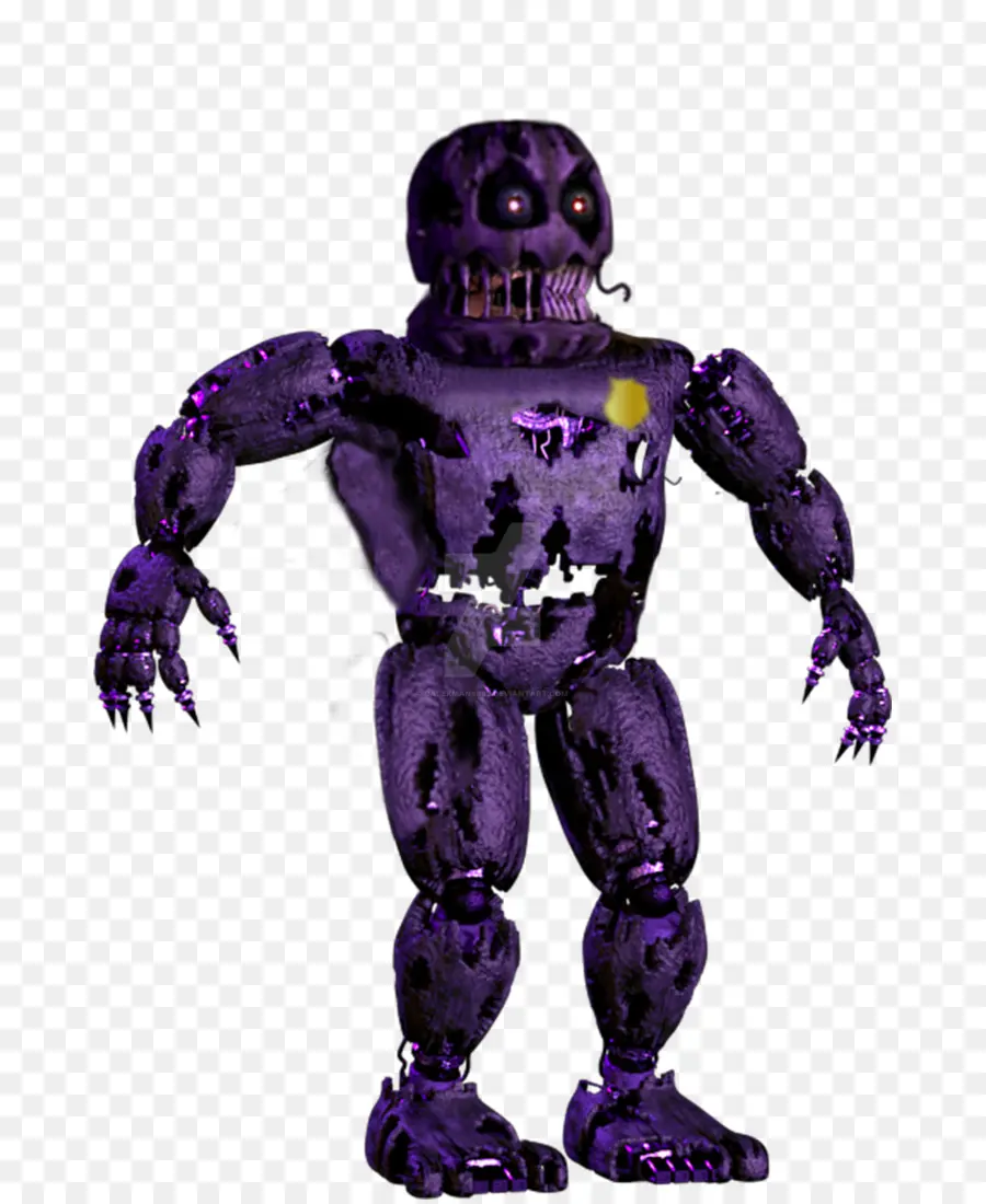 Robô Roxo，Danificado PNG