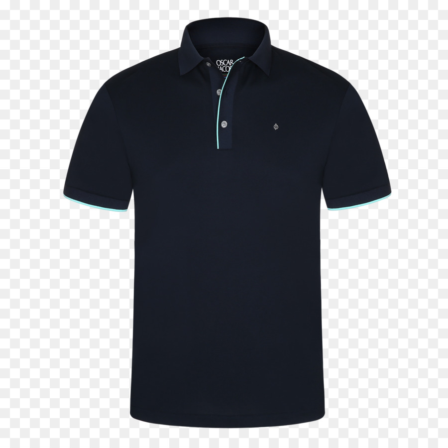 Camisa Pólo Preta，Colarinho PNG