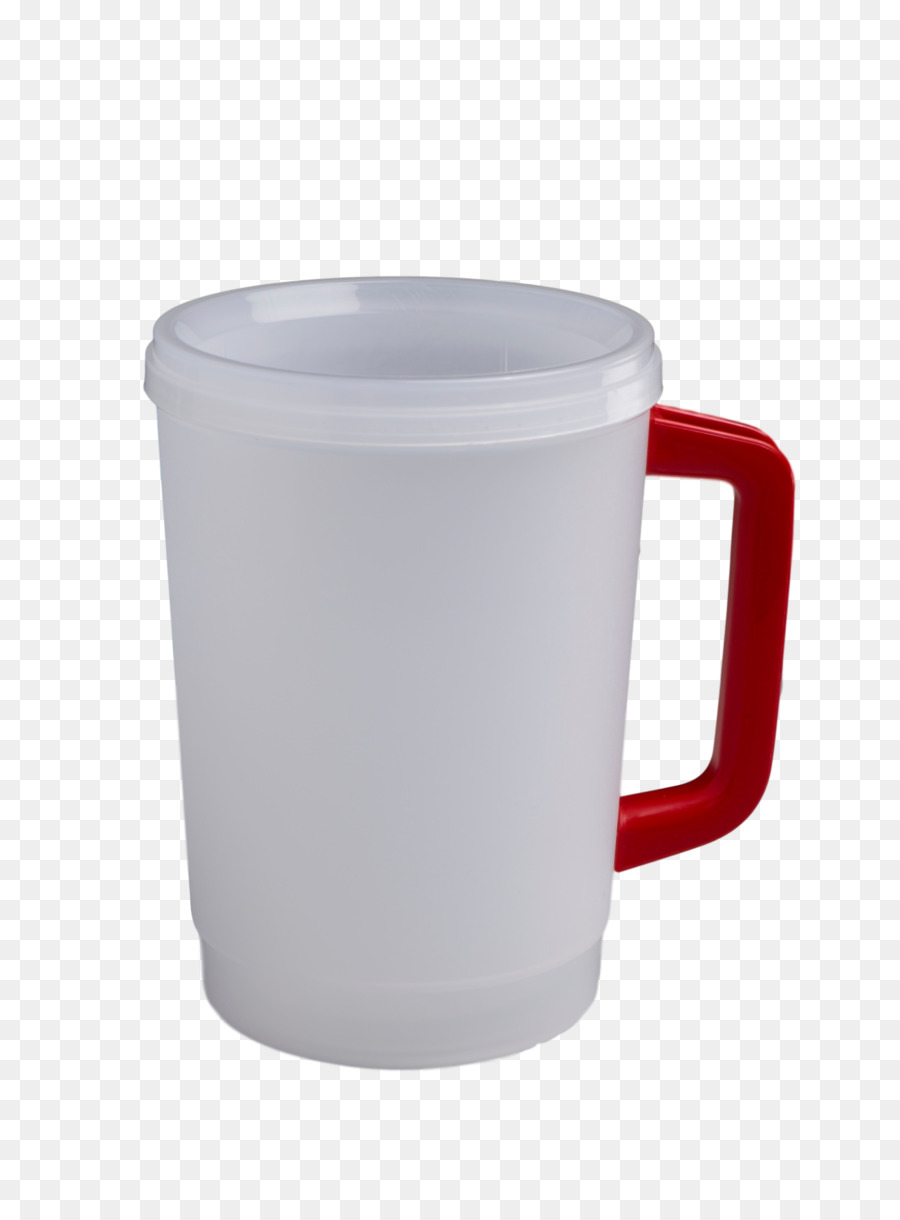 Caneca Branca Com Alça Vermelha，Caneca PNG