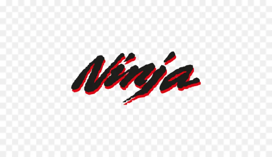 Texto Ninja，Vermelho PNG