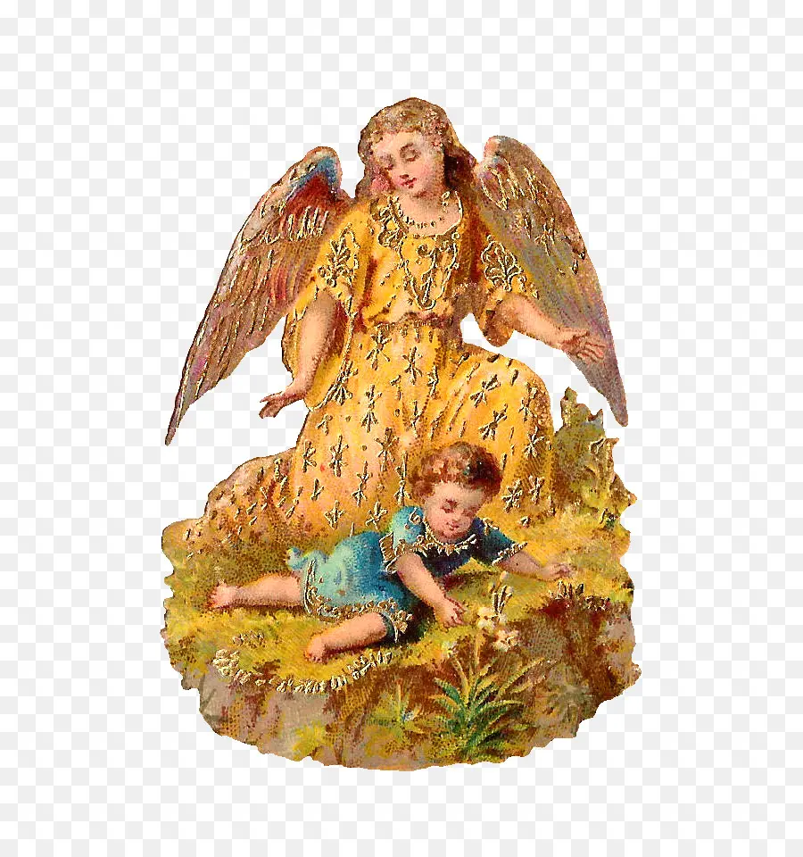 Anjo Com Criança，Guardião PNG