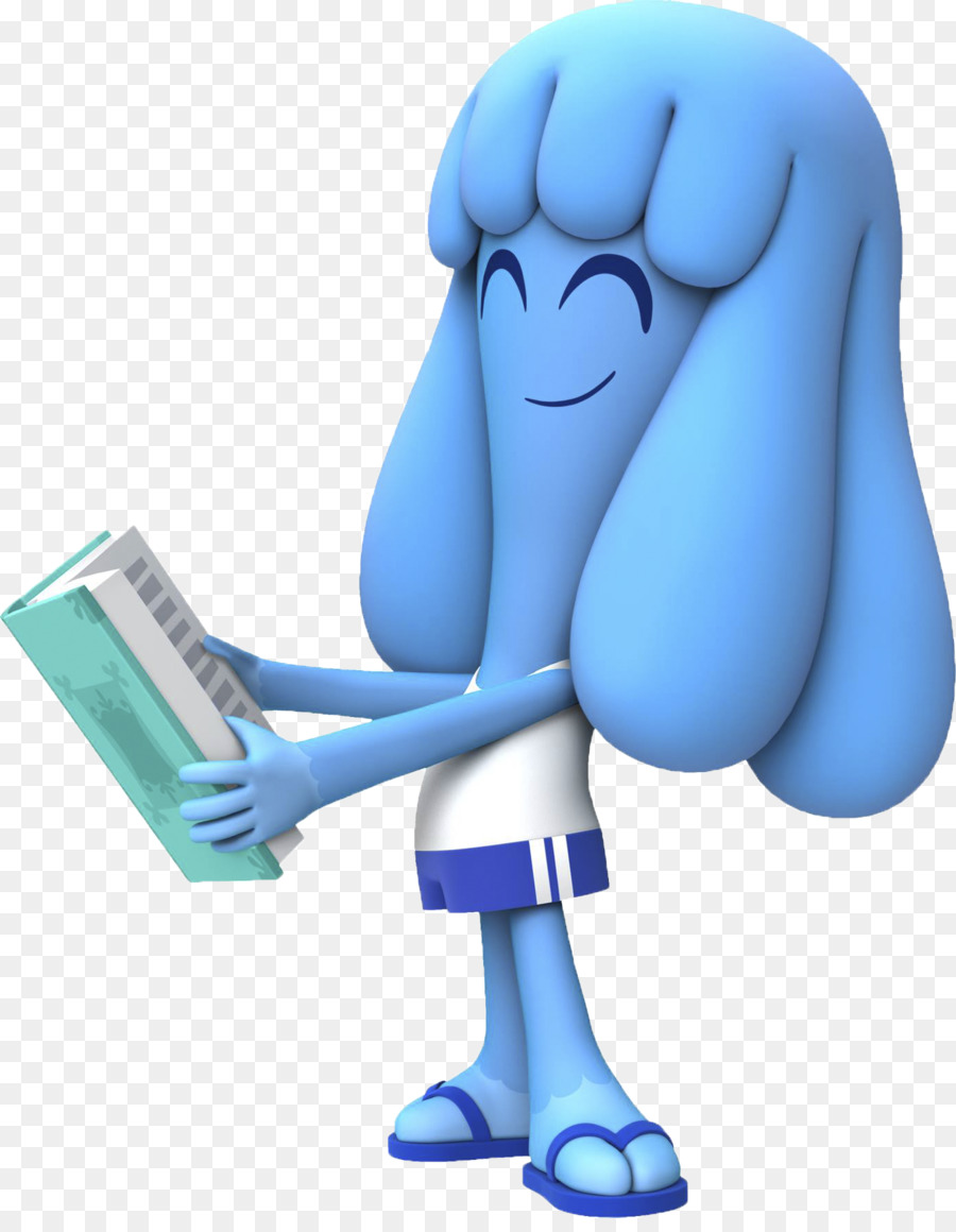 Livro De Leitura De Personagem Azul，Livro PNG