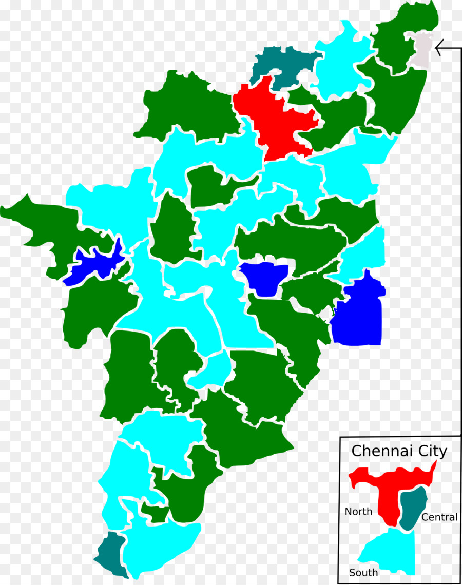 Mapa Da Cidade De Chennai，Índia PNG