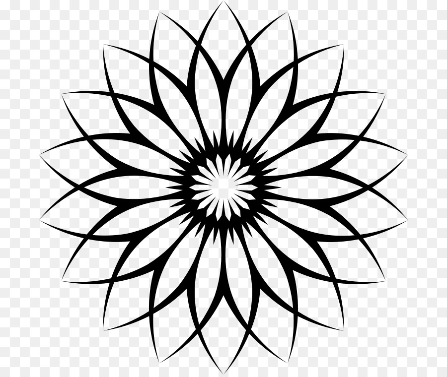 Flor Negra，Mandala PNG