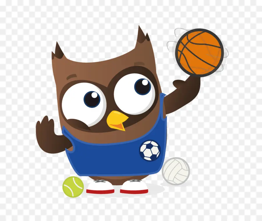 Coruja De Desenho Animado Jogando Basquete，Basquetebol PNG