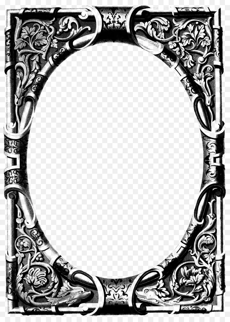 Moldura Oval Ornamentada，Decorativo PNG