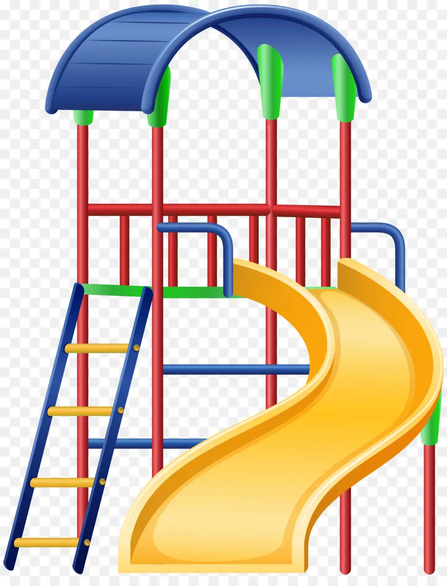 Slide Do Parque Infantil，Amarelo PNG