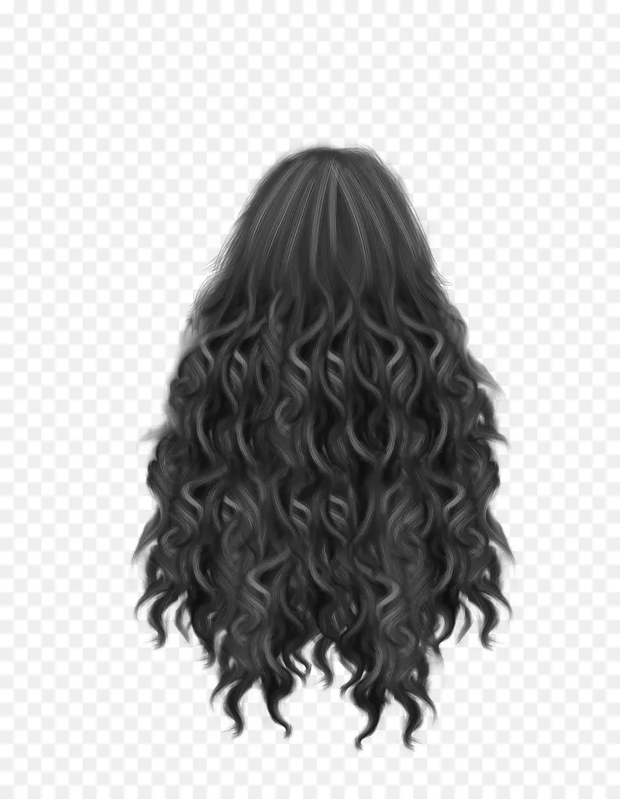 Cabelo Cacheado，Preto PNG