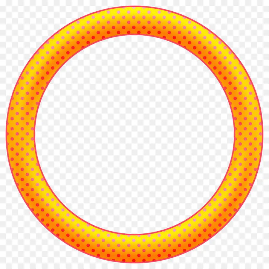 Moldura Circular Laranja，Círculo PNG