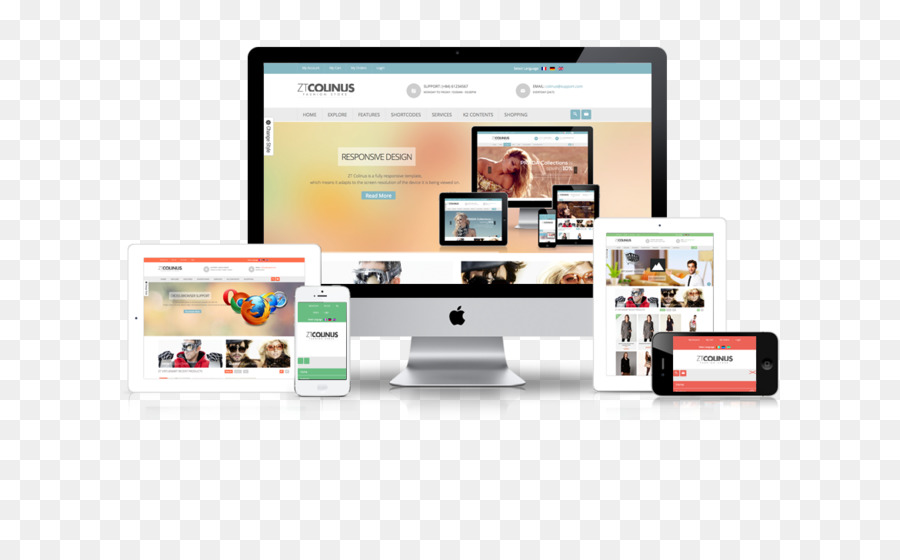 Desenvolvimento Web，Responsive Web Design PNG