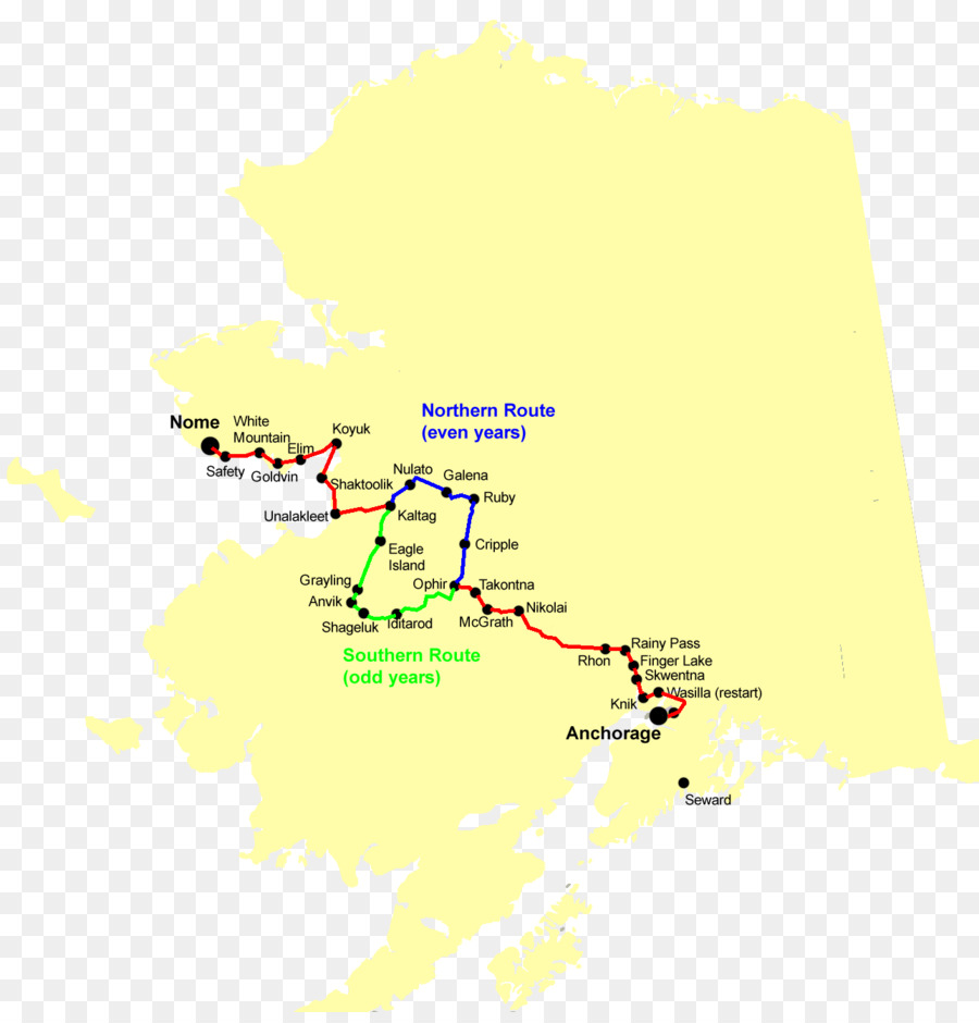 Nome，Iditarod Trail PNG