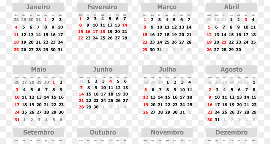 Calendário，Meses PNG