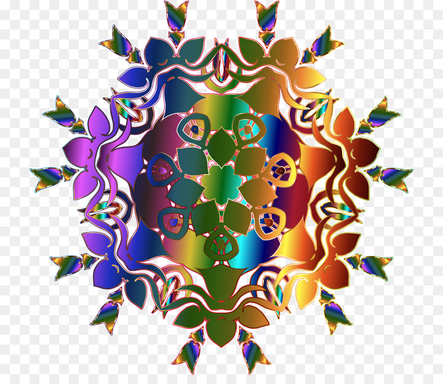 Mandala，Colorido PNG