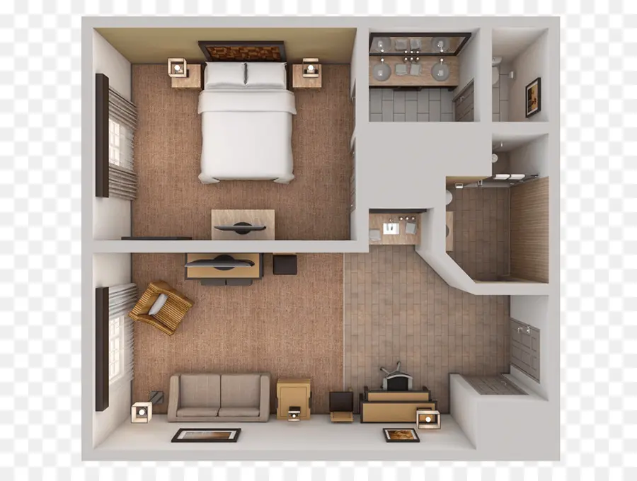 Layout Do Apartamento，Quarto PNG