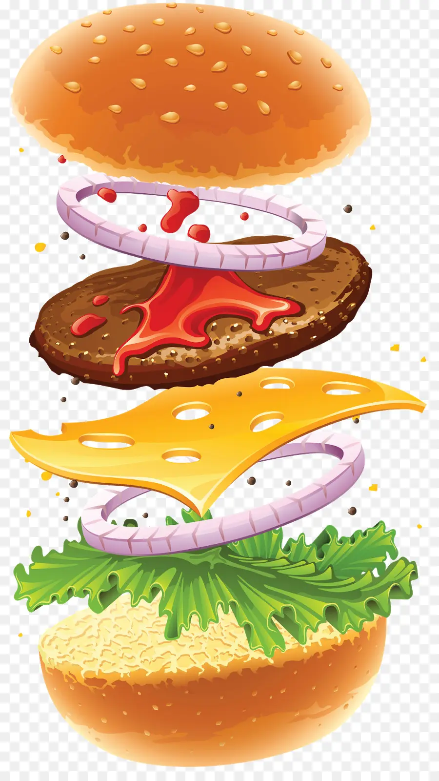 Hambúrguer，Queijo PNG