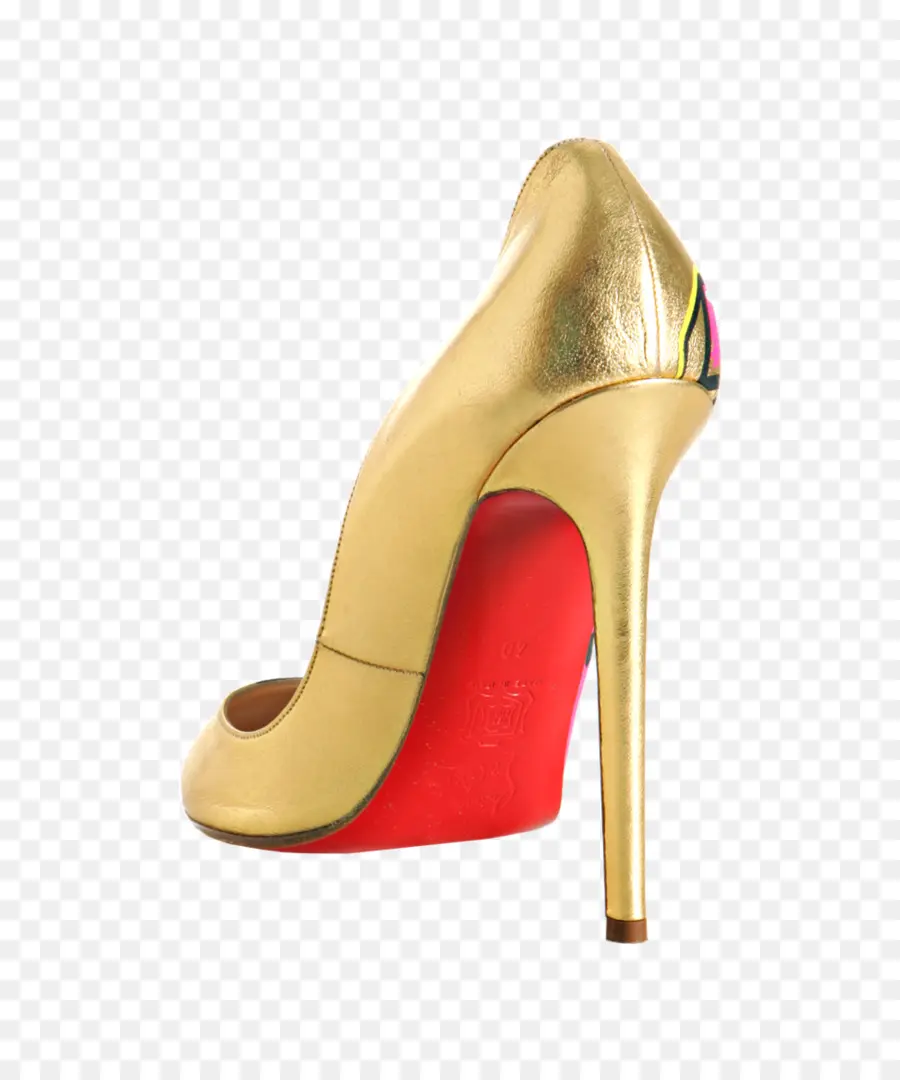 Salto Alto Dourado，Moda PNG