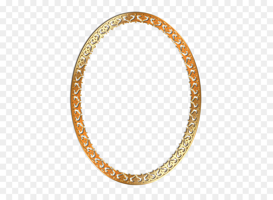 Moldura Oval，Ouro PNG