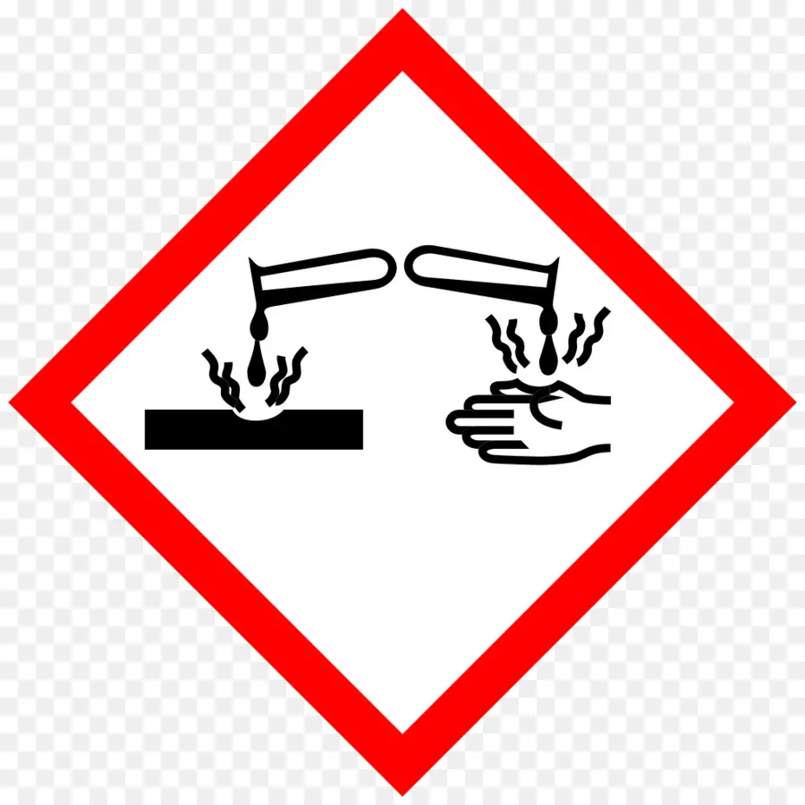 Substância Corrosiva，Símbolo De Perigo PNG