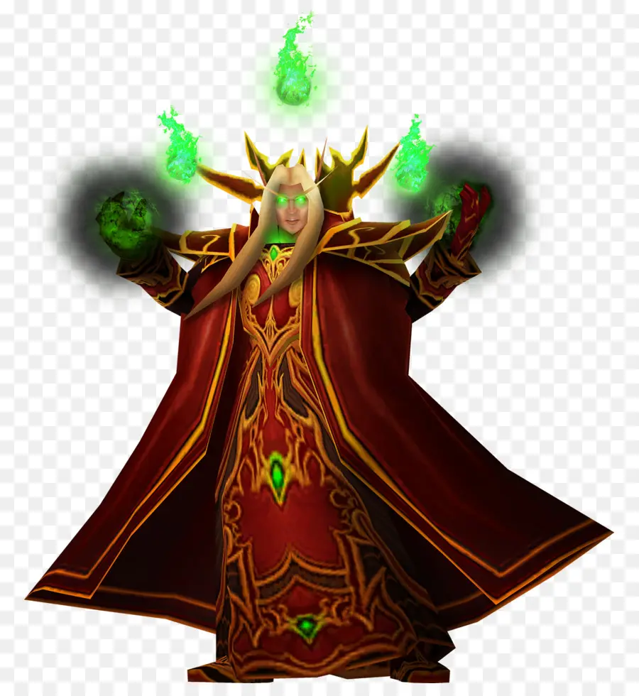 Mago Com Chamas Verdes，Magia PNG