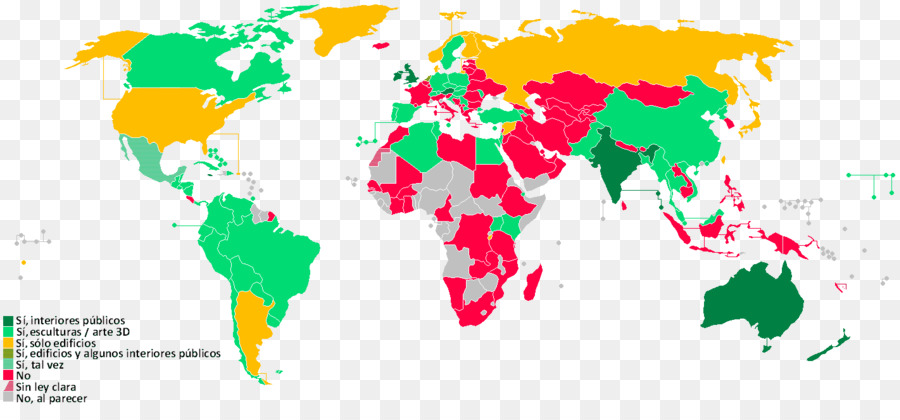 Mapa Mundial，Países PNG