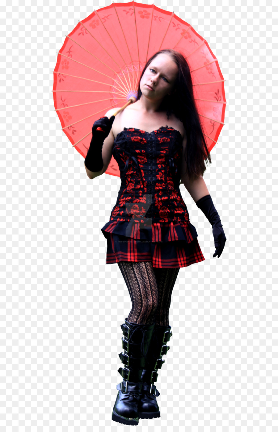 Mulher Com Guarda Chuva，Gótico PNG