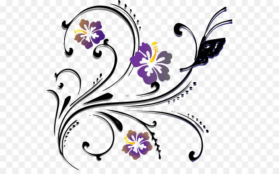 Desenho Floral，Flores PNG