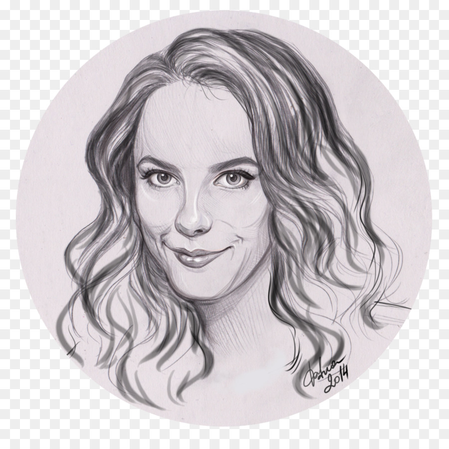 Mulher De Desenho A Lápis，Retrato PNG