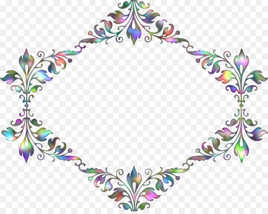 Moldura Floral，Ornamento PNG