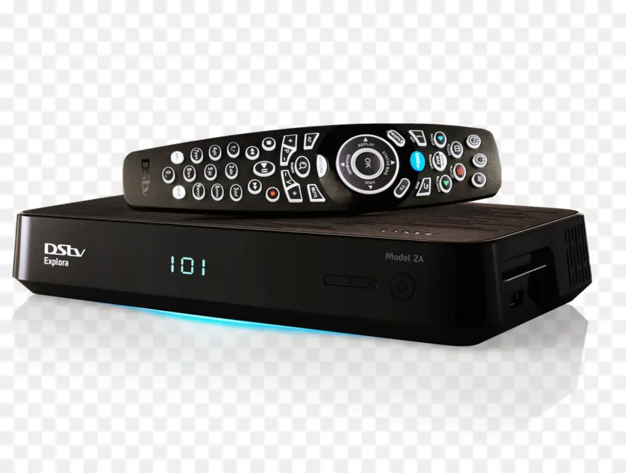 Decodificador Dstv Preto Com Controle Remoto，Televisão PNG