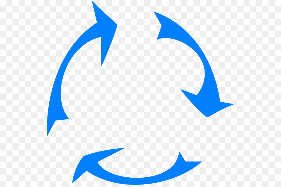 Azul，O Símbolo De Reciclagem PNG