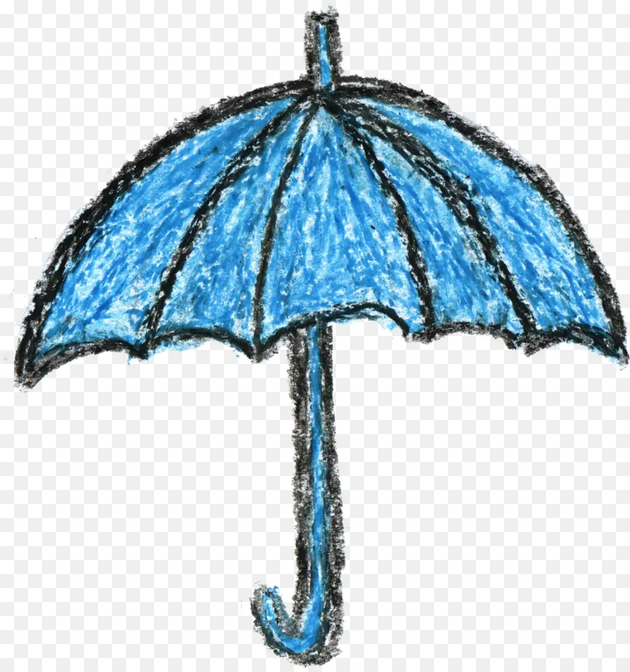 Guarda Chuva De Giz Azul，Desenho PNG