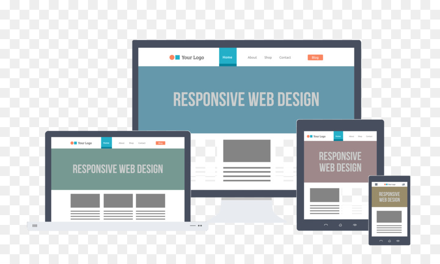 Web Design Responsivo，Site PNG