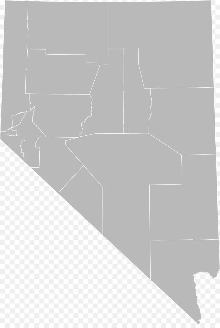 Mapa De Nevada，Estado PNG