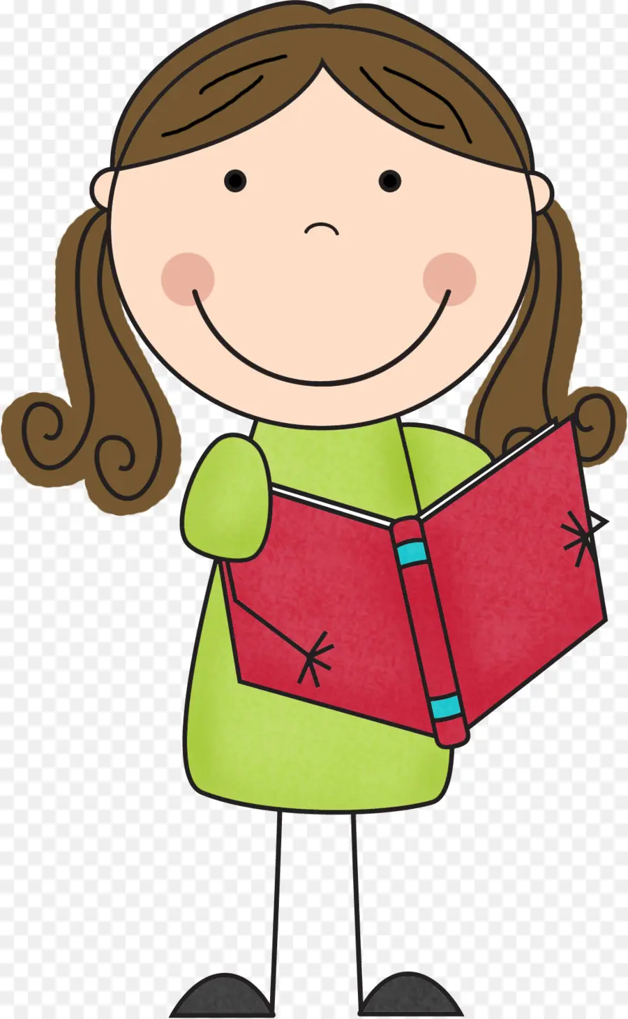 Menina Com Livro，Leitura PNG