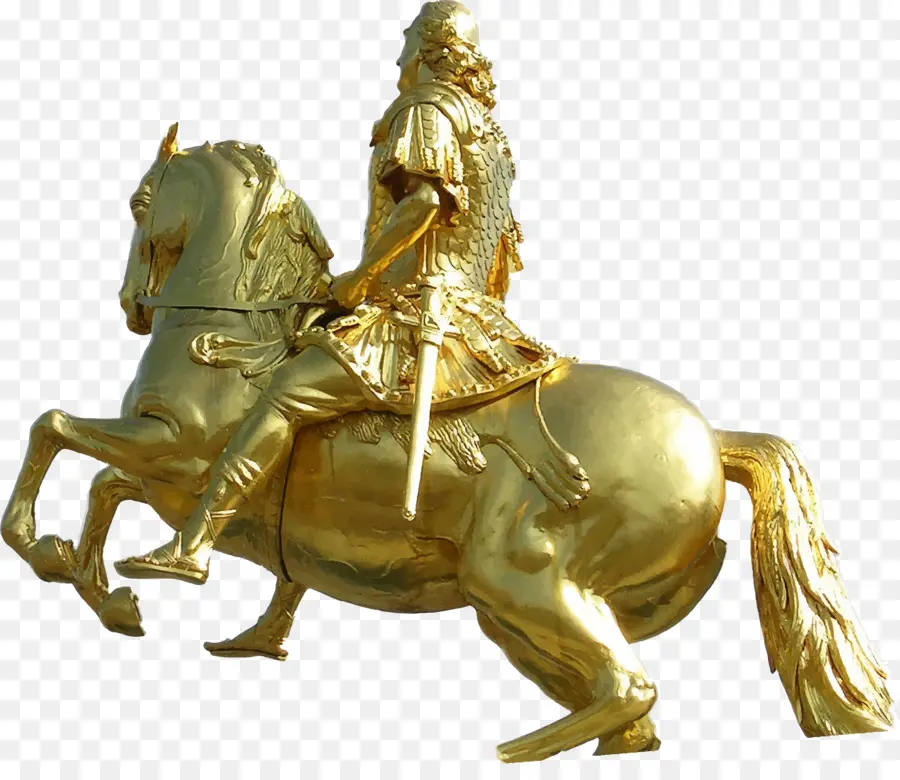 Cavalo，Cavaleiro De Ouro PNG