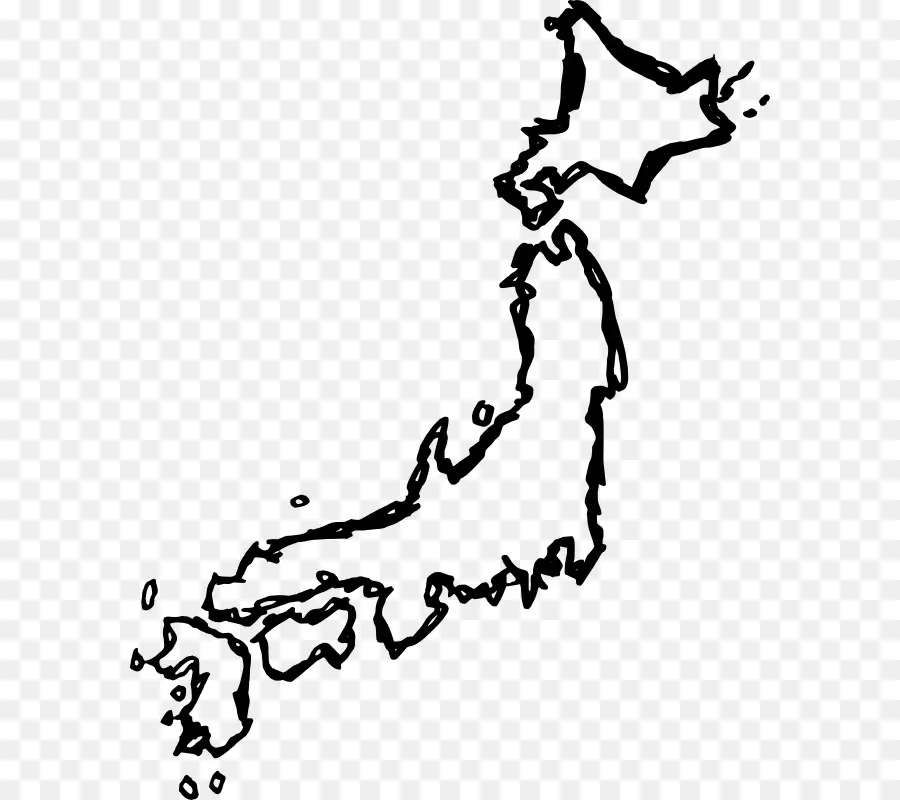 Japão，Contorno PNG