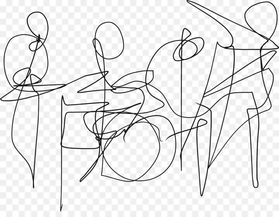 Arte Abstrata，Desenho De Linha PNG