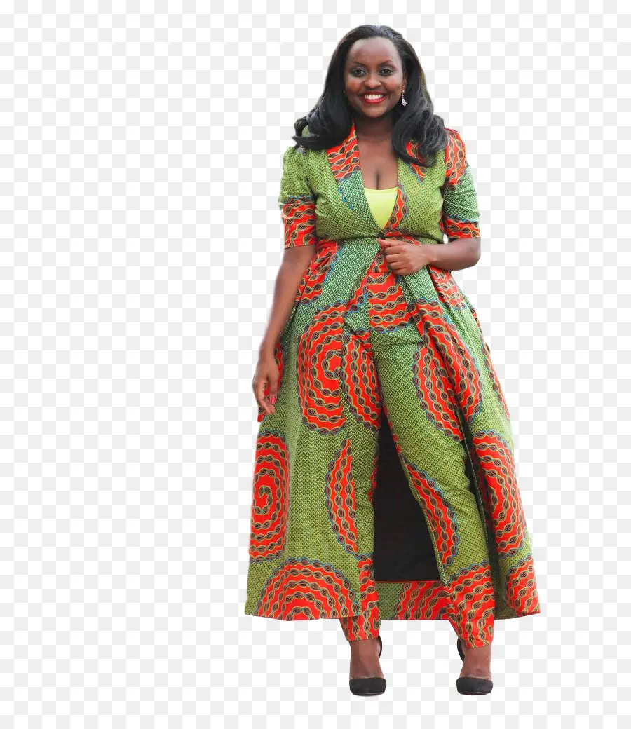 Traje Africano Colorido，Moda PNG