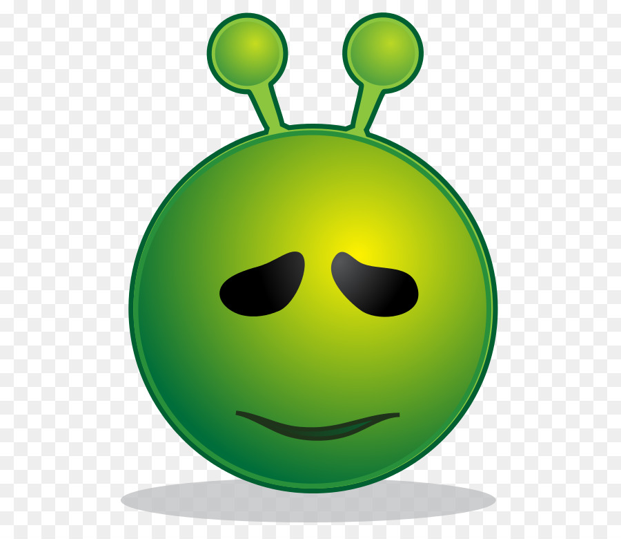 Alienígena Irritado，Verde PNG