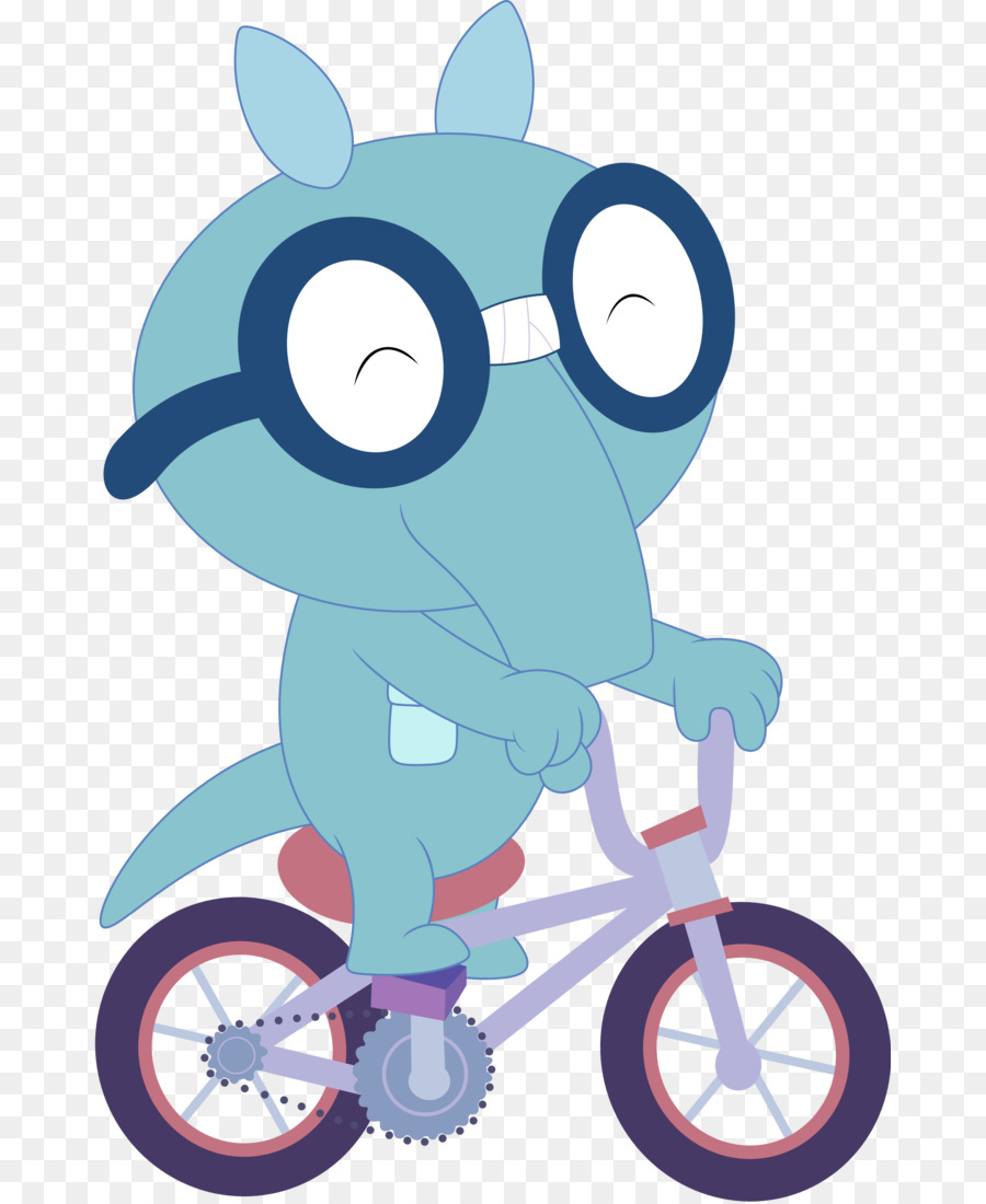 Personagem De Desenho Animado Em Bicicleta，Copos PNG