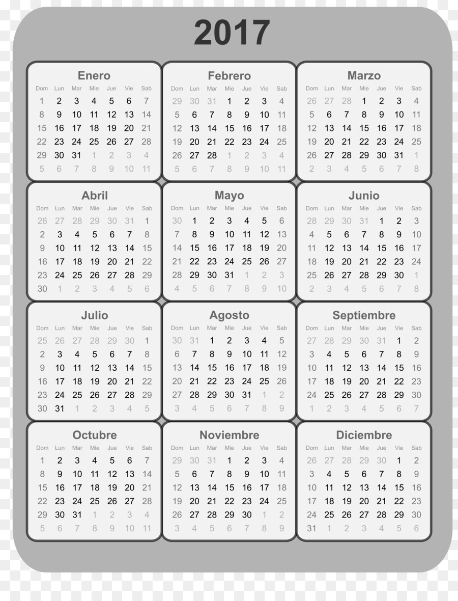 Calendário，Modelo PNG