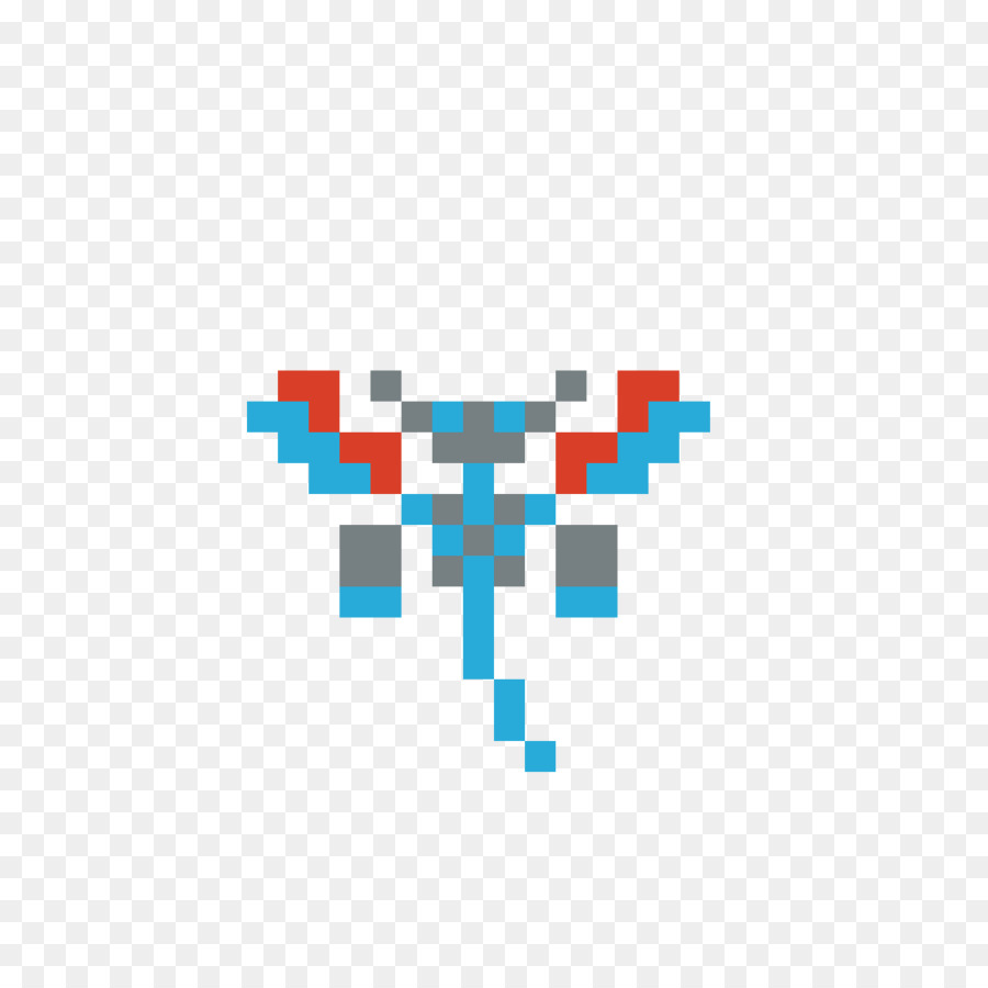 Libélula Pixel Art，Pixel PNG