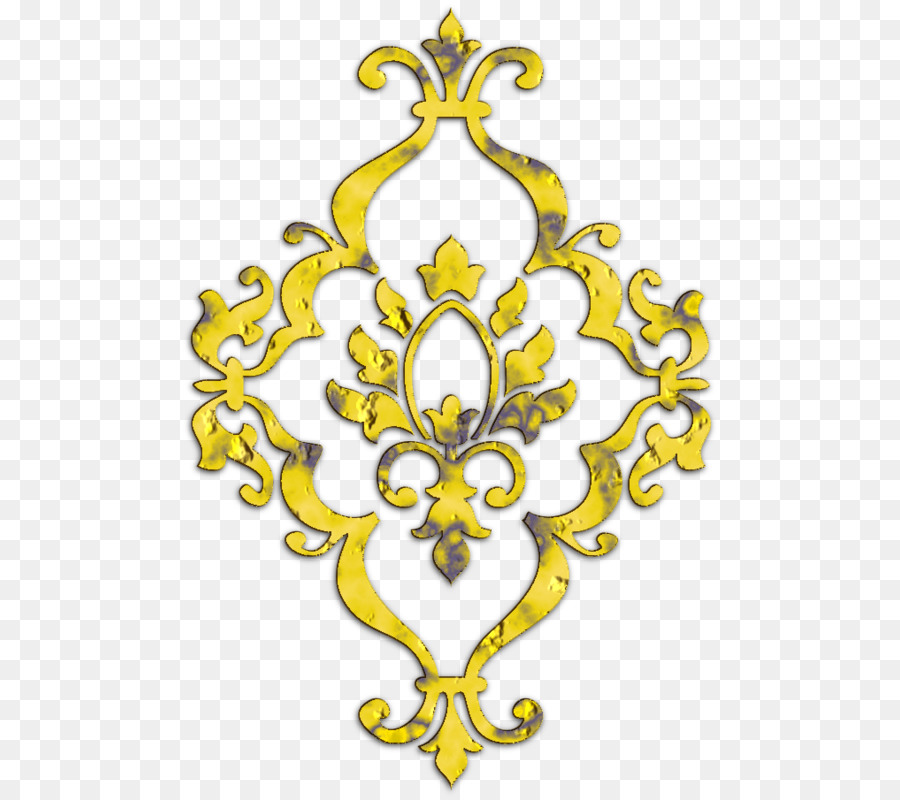 Ornamento Amarelo，Padrão PNG