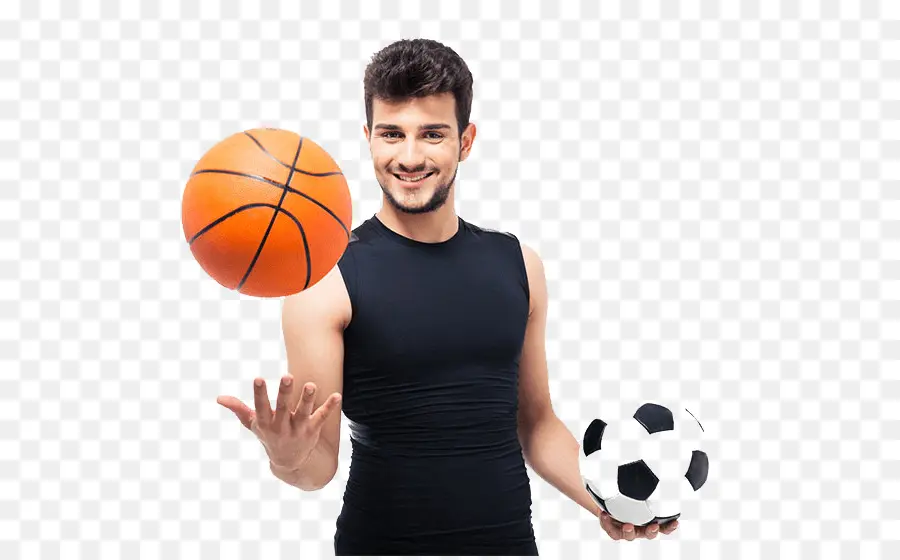 Bola De Basquete E Futebol，Atleta PNG