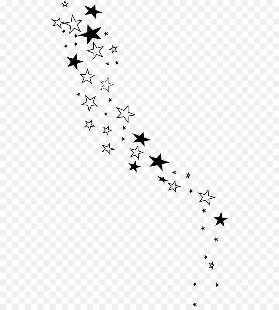 Estrelas，Preto PNG